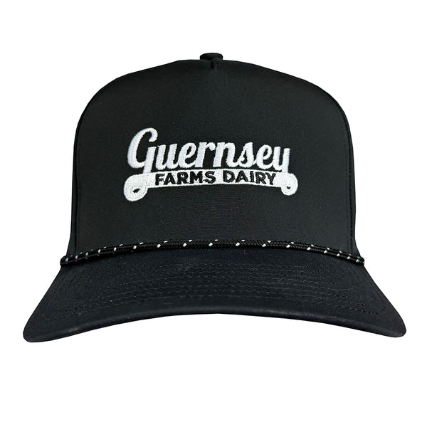Black Rope Front Cap