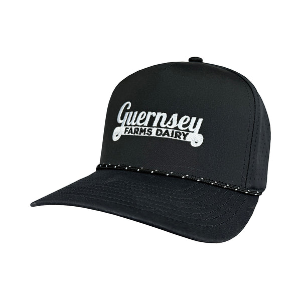 Black Rope Front Cap