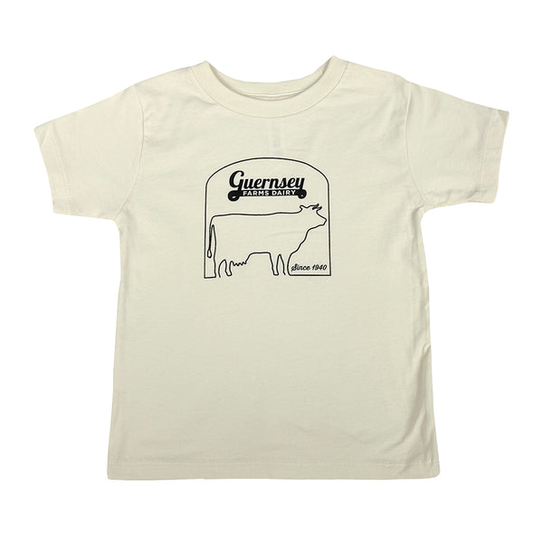 Guernsey Toddler Cow Outline Tee