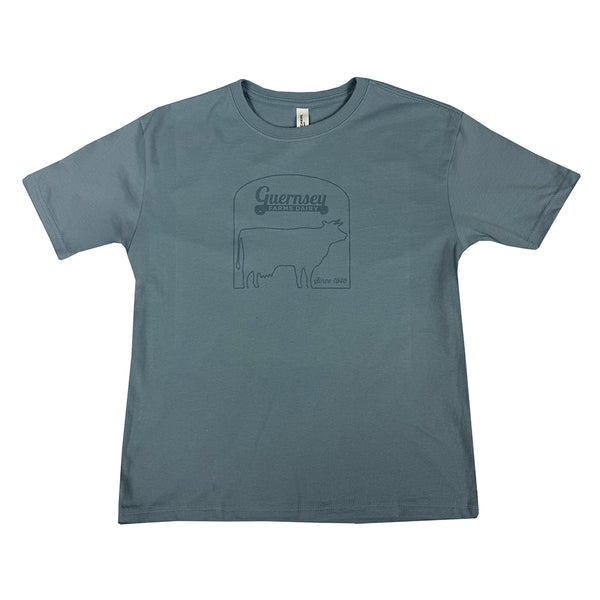 Guernsey Youth Cow Outline Tee