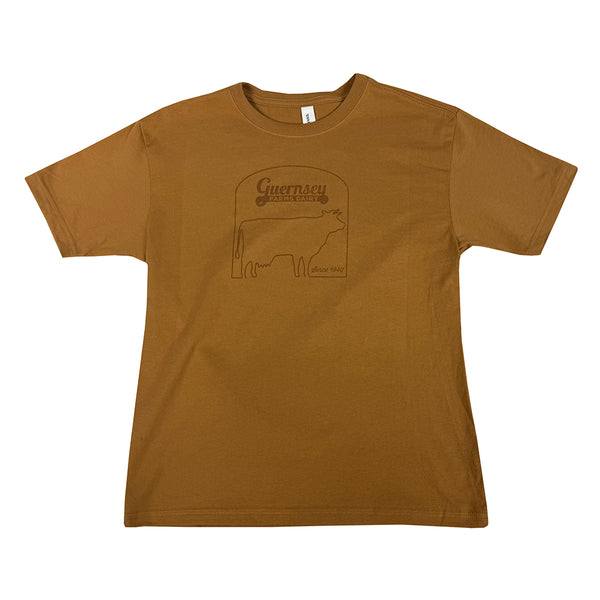 Guernsey Youth Cow Outline Tee