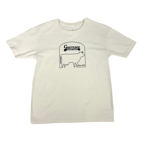 Guernsey Youth Cow Outline Tee