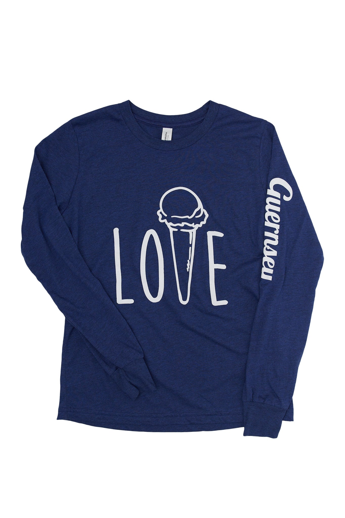 Kids "Love" Long Sleeve Triblend Tee