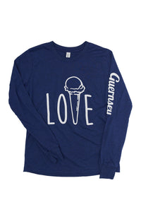 Kids "Love" Long Sleeve Triblend Tee
