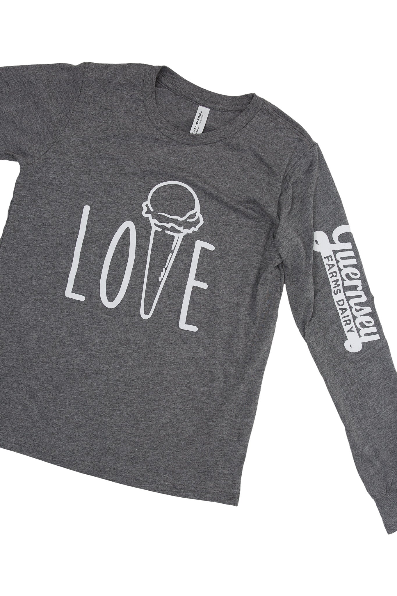 Kids "Love" Long Sleeve Triblend Tee