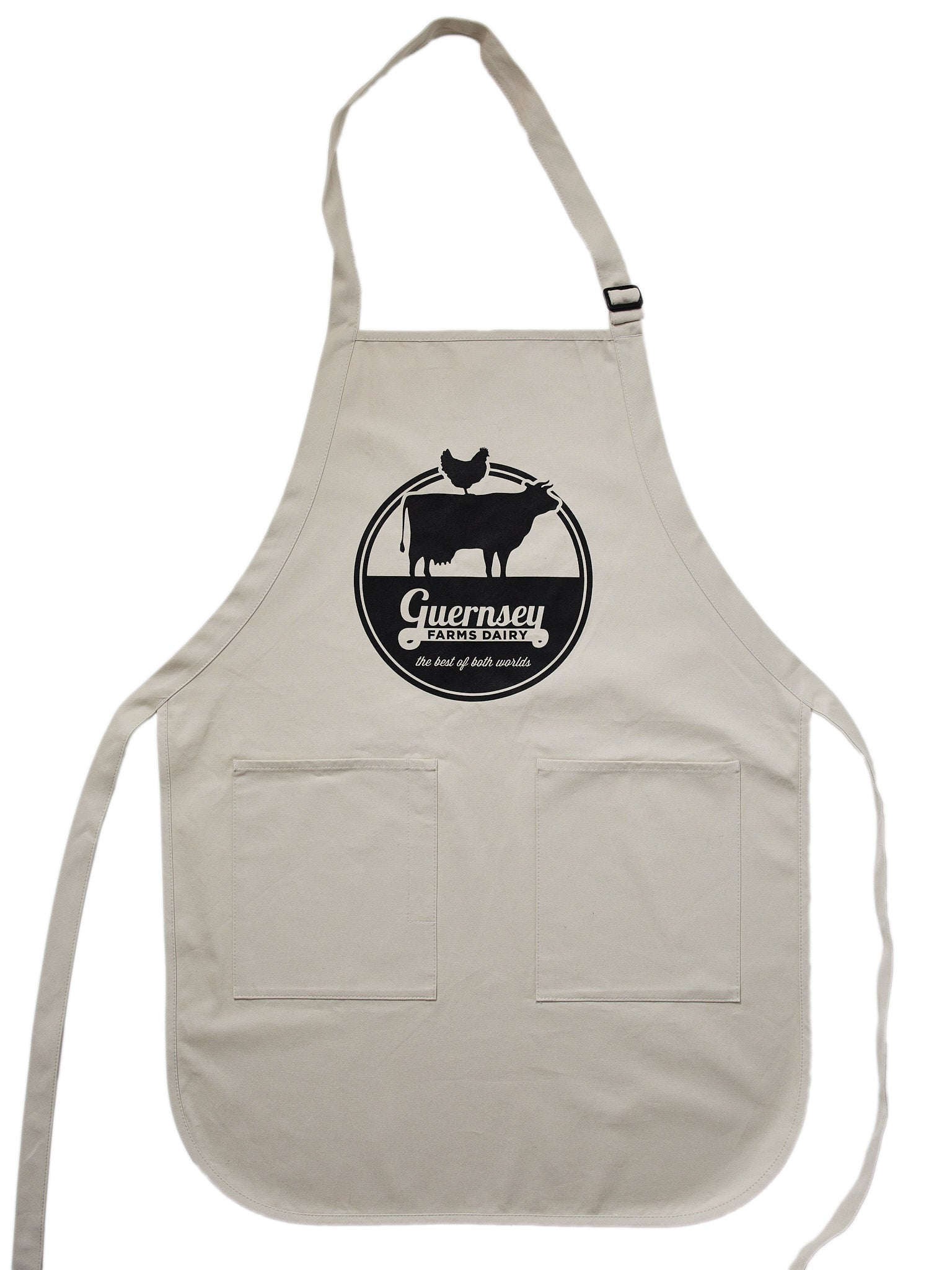 Cow and Chicken Full-Length Apron with Pockets